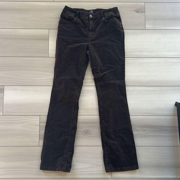 Womens corduroy pants brown St. John’s bay size 4 - Picture 4 of 4